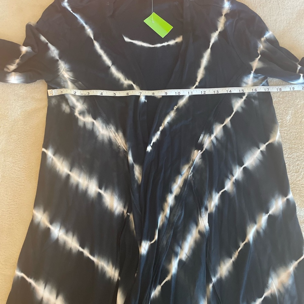 Context Striped Tie Dye Open Front Cardigan - Size S - Picture 8 of 12